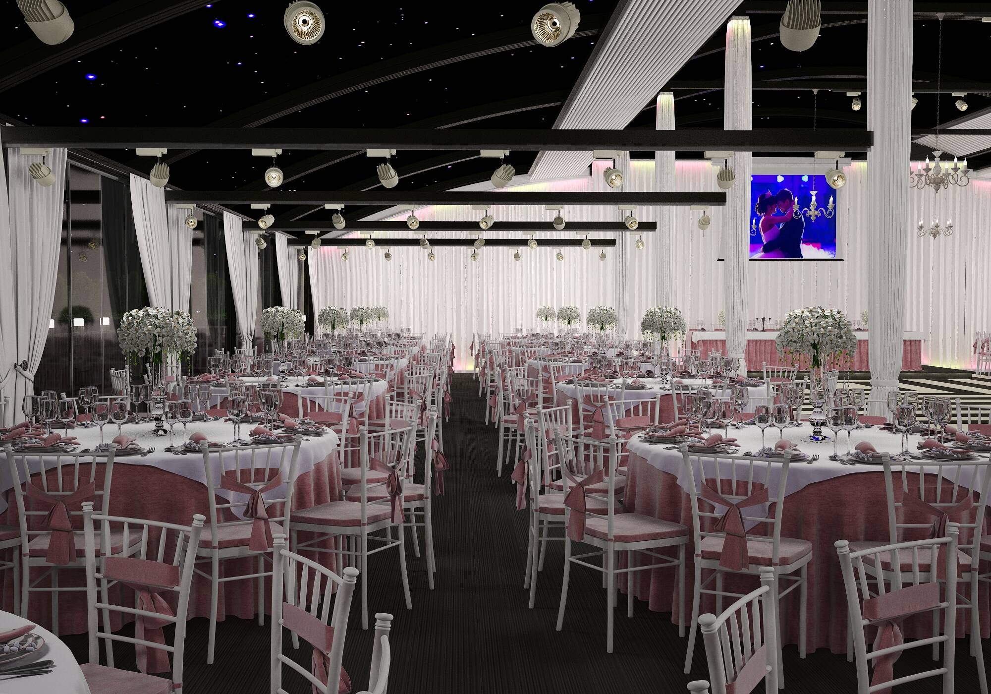 Banquet Hall2 500 sq.m. - SpaceOptionsDesign